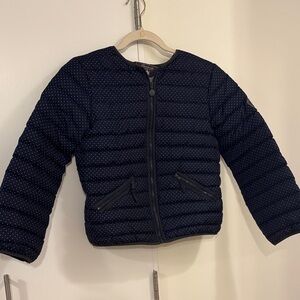 Bonpoint polka dot puffer jacket